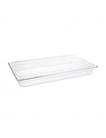 Vogue Polycarbonate 1/1 Gastronorm Container 65mm Clear