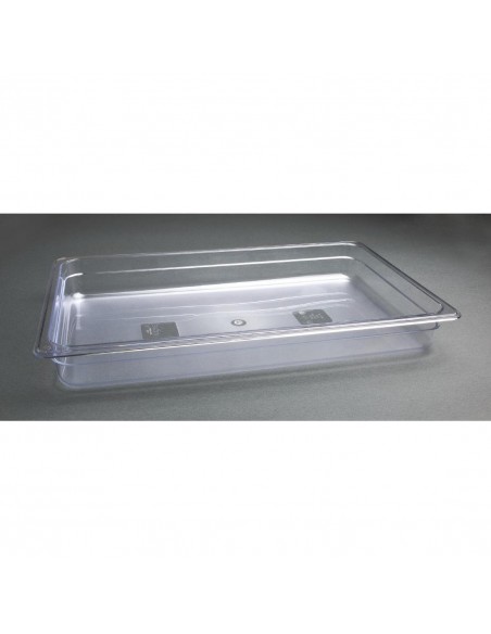 Vogue Polycarbonate 1/1 Gastronorm Container 65mm Clear