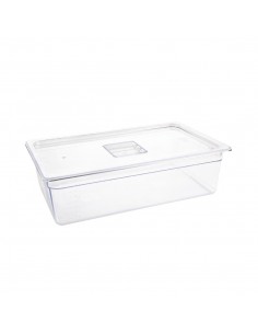 Vogue Polycarbonate 1/1 Gastronorm Container 150mm Clear 2