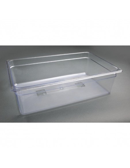 Vogue Polycarbonate 1/1 Gastronorm Container 150mm Clear