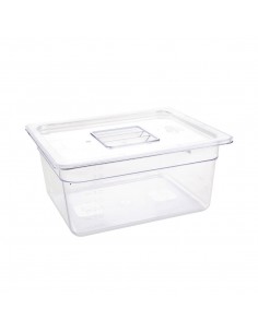 Vogue Polycarbonate 1/2 Gastronorm Container 150mm Clear 2