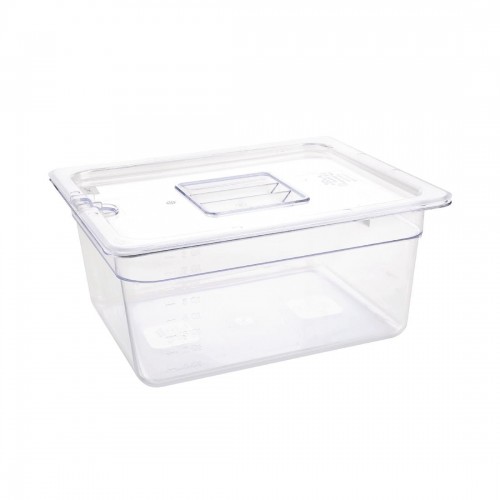 Vogue Polycarbonate 1/2 Gastronorm Container 150mm Clear