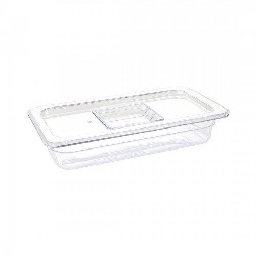 Vogue Polycarbonate 1/3 Gastronorm Container 65mm Clear