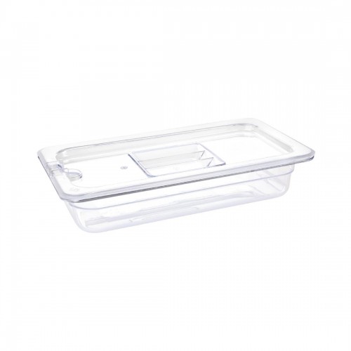 Vogue Polycarbonate 1/3 Gastronorm Container 65mm Clear