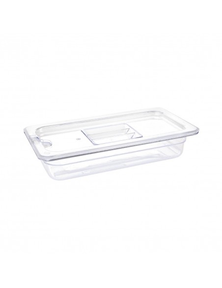 Vogue Polycarbonate 1/3 Gastronorm Container 65mm Clear