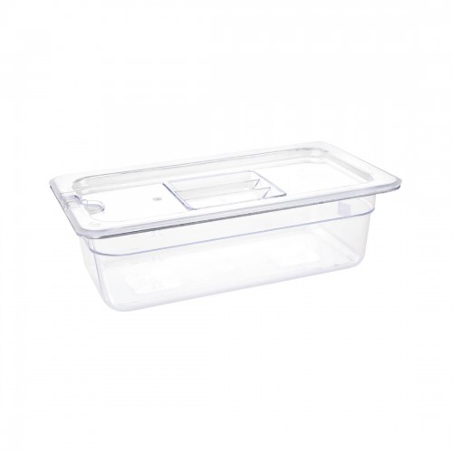 Vogue Polycarbonate 1/3 Gastronorm Container 100mm Clear
