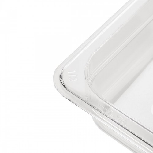 Vogue Polycarbonate 1/3 Gastronorm Container 200mm Clear