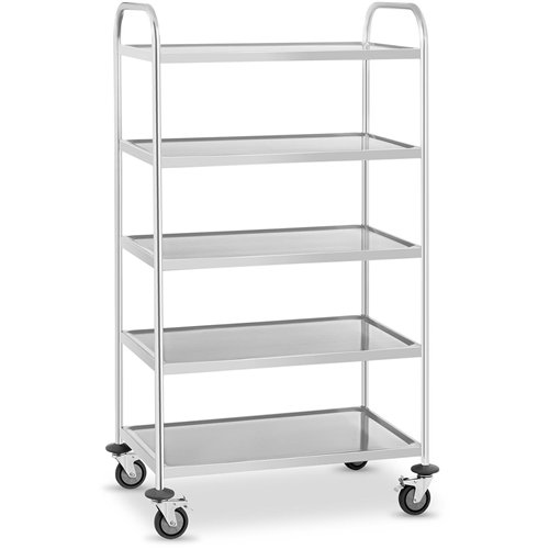Commercial Serving/Service/Clearing Trolley Stainless steel 5 tier 810x460x1250mm | Stwalwart DA-RST5C