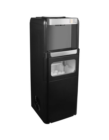 Freestanding Ice Maker with Hot &amp Cold Water Dispenser 15kg/24h 2.5L Bin 290x300x836mm | Stwalwart DA-HZB15YLR