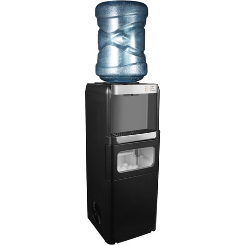 Freestanding Ice Maker with Hot &amp Cold Water Dispenser 15kg/24h 2.5L Bin 290x300x836mm | Stwalwart DA-HZB15YLR