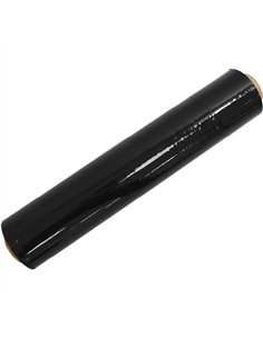 Premium 12 μm PE Stretch Film 40 cm × 250 m Flush 2″ Core Black | Stwalwart DA-SWRAP32