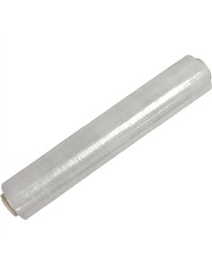 Premium 7 μm PE Pre-Stretch Film 40 cm × 600 m Flush 2″ Core Transparent| Stwalwart DA-SWRAP38