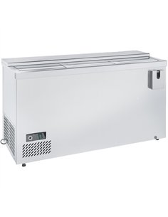 Commercial Top Loading Bottle Well 612 Litres 3 Glass Lids 2000x579x862mm | Stwalwart DA-JTA206