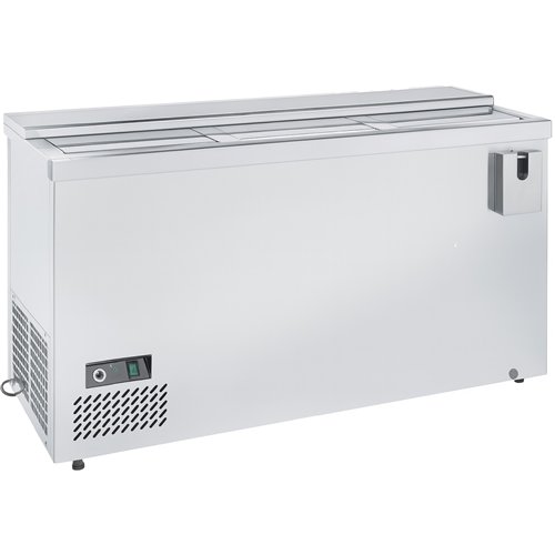 Commercial Top Loading Bottle Well 612 Litres 3 Glass Lids 2000x579x862mm | Stwalwart DA-JTA206
