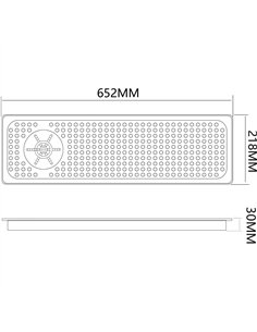 Countertop Stainless Steel Glass Rinser 655×215×30mm | Stwalwart DA-B1210 2