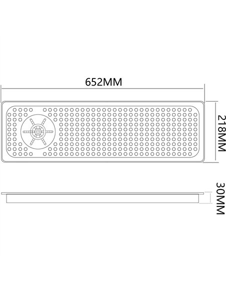Countertop Stainless Steel Glass Rinser 655×215×30mm | Stwalwart DA-B1210