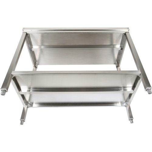 Professional Stainless Steel Work Table with Undershelf &amp 5cm Upstand 1000x700x950mm | Stwalwart DA-SWT70100B