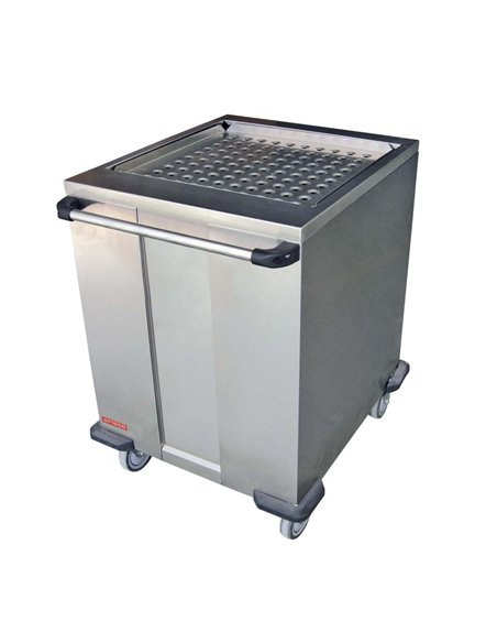 Professional Waste Disposal Table Stainless Steel 4 Side Up Marine Edge Backsplash 1400x700x950mm | Stwalwart DA-WHDW14070B