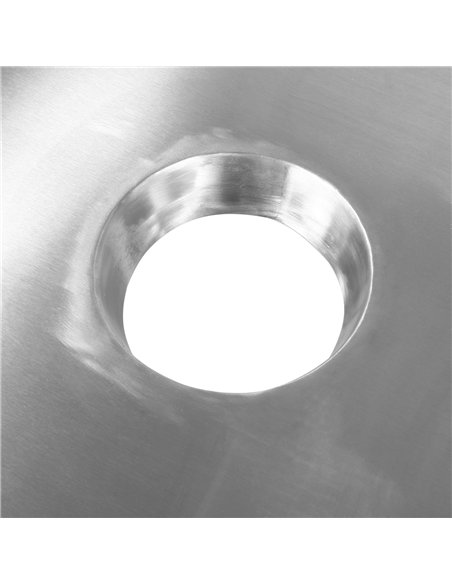 Professional Waste Disposal Table Stainless Steel 4 Side Up Marine Edge 1600x700x900mm | Stwalwart DA-WHDW16070