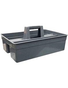 Heavy-Duty Polypropylene Cleaning Caddy Bucket with Handle 405x270x175mm Gray | Stwalwart DA-JGM1010