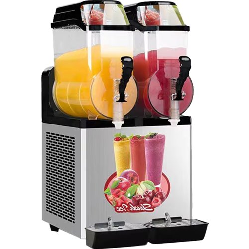 Commercial Double Tank Slush Machine 2 x 12 Litres 400x600x840mm | Stwalwart DA-SM212
