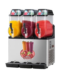 Commercial Triple Tank Slush Machine 3 x 12 Litres 580x600x840mm | Stwalwart DA-SM312