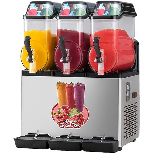 Commercial Triple Tank Slush Machine 3 x 12 Litres 580x600x840mm | Stwalwart DA-SM312