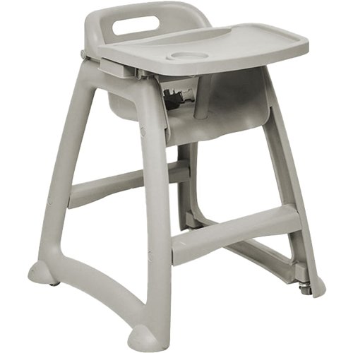 Sturdy Baby High Chair with Tray and Castors Stackable 540x611x740mm | Stwalwart DA-JGM1402