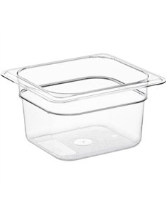Heavy-Duty Polycarbonate Gastronorm Pan GN1/6 Depth 100mm | Stwalwart DA-JGM1526