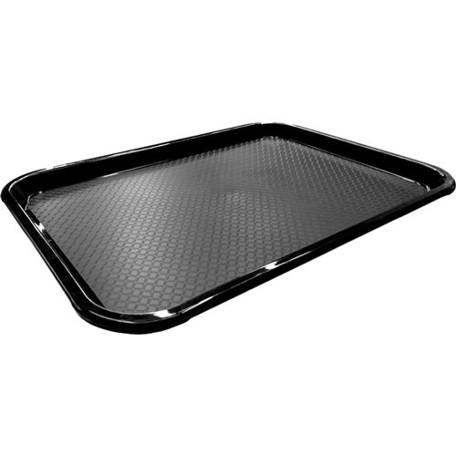 Serving Tray Polypropylene Rectangular 413x305x20 mm Black | Stwalwart DA-JGM302