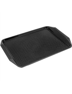 Serving Tray Polypropylene Rectangular 427x298x30mm Black | Stwalwart DA-JGM306
