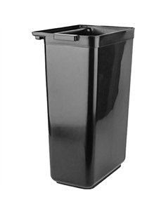 Rectangular Black Polypropylene Refuse Bin 330x240x560mm | Stwalwart DA-JGM604