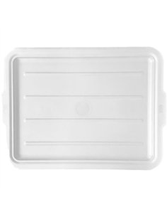 Polypropylene Lid for Tote Boxes 560x430x25mm White | Stwalwart DA-JGM620