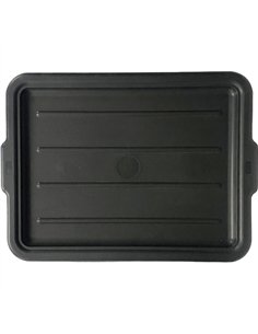 Polypropylene Lid for Tote Boxes 560x430x25mm Black | Stwalwart DA-JGM622