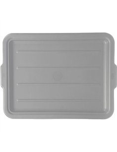 Polypropylene Lid for Tote Boxes 560x430x25mm Gray | Stwalwart DA-JGM624