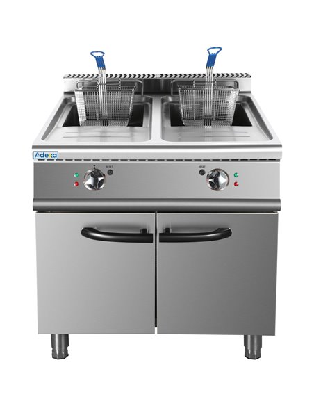 Commercial Fryer Twin Tank Electric 46 litre 24kW Freestanding | Stalwart DA-HEF708