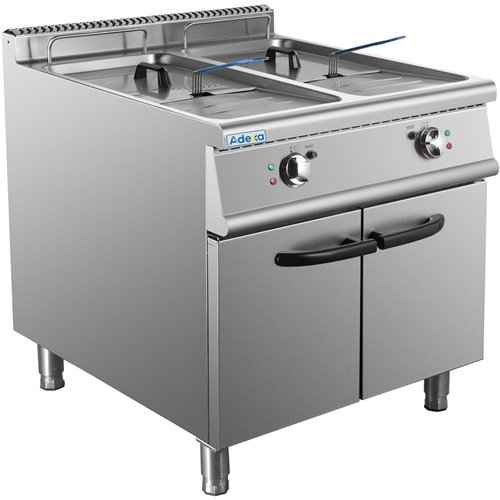 Commercial Fryer Twin Tank Electric 46 litre 24kW Freestanding | Stalwart DA-HEF708