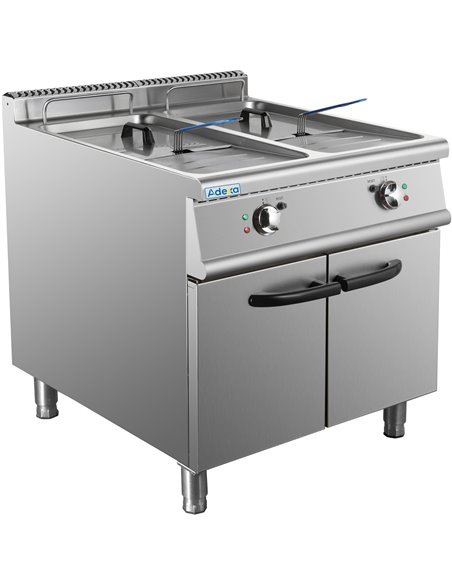 Commercial Fryer Twin Tank Electric 46 litre 24kW Freestanding | Stalwart DA-HEF708