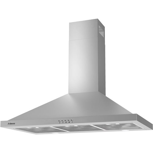 Commercial Chimney Extraction Canopy with Filter, Fan, Lights &amp 3 Speeds 900mm | Stalwart DA-SSCH1A