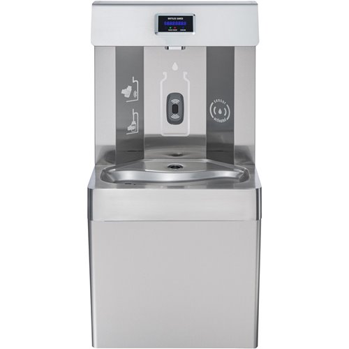 Commercial Wall mounted Water Cooler with Bottle Filler Stainless Steel | Stalwart DA-NT30B