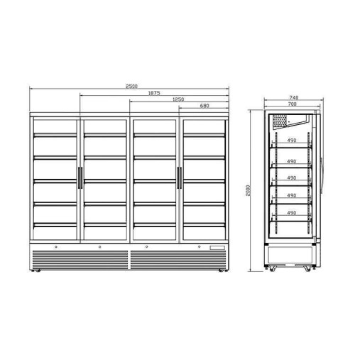 Koolmax KMF2000 – Triple Glass Door...