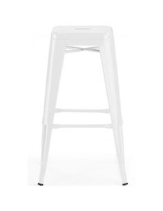 High Bar stool Steel White Indoors | Stalwart DA-WW61WHITE 2