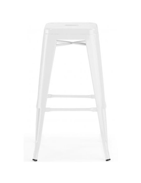 High Bar stool Steel White Indoors | Stalwart DA-WW61WHITE
