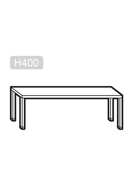 Top shelf PREMIUM - 800x370mm - with 1 shelf - height: 415mm