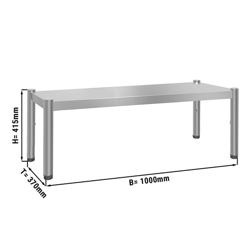 Top shelf PREMIUM - 1000x370mm - with 1 shelf - height: 415mm
