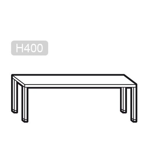 Top shelf PREMIUM - 1800x370mm - with 1 shelf - height: 415mm