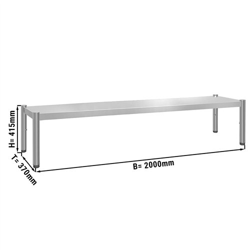 Top shelf PREMIUM - 2000x370mm - with 1 shelf - height: 415mm