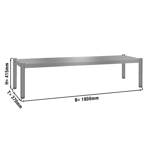 Top shelf ECO - 1800x370mm - with 1 shelf - Height: 415mm