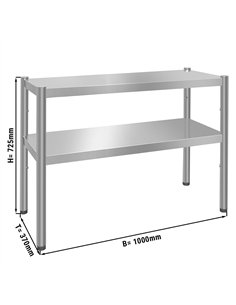 Top shelf PREMIUM - 1000x370mm - with 2 shelves 0.7 m high 2