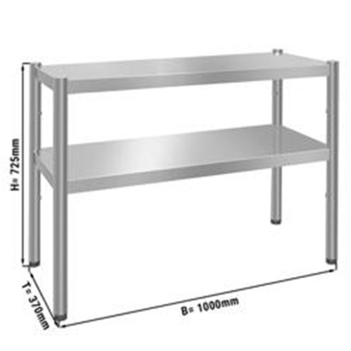 Top shelf PREMIUM - 1000x370mm - with 2 shelves 0.7 m high